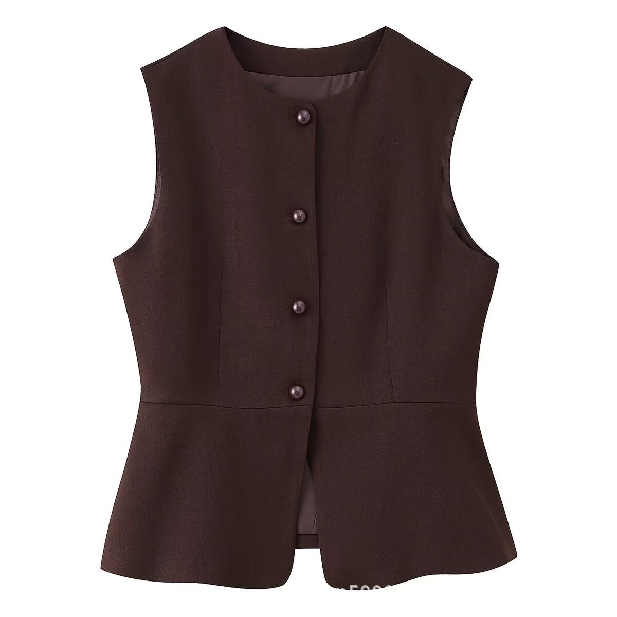 Damen ärmellose Blazer-Jacke Sovae