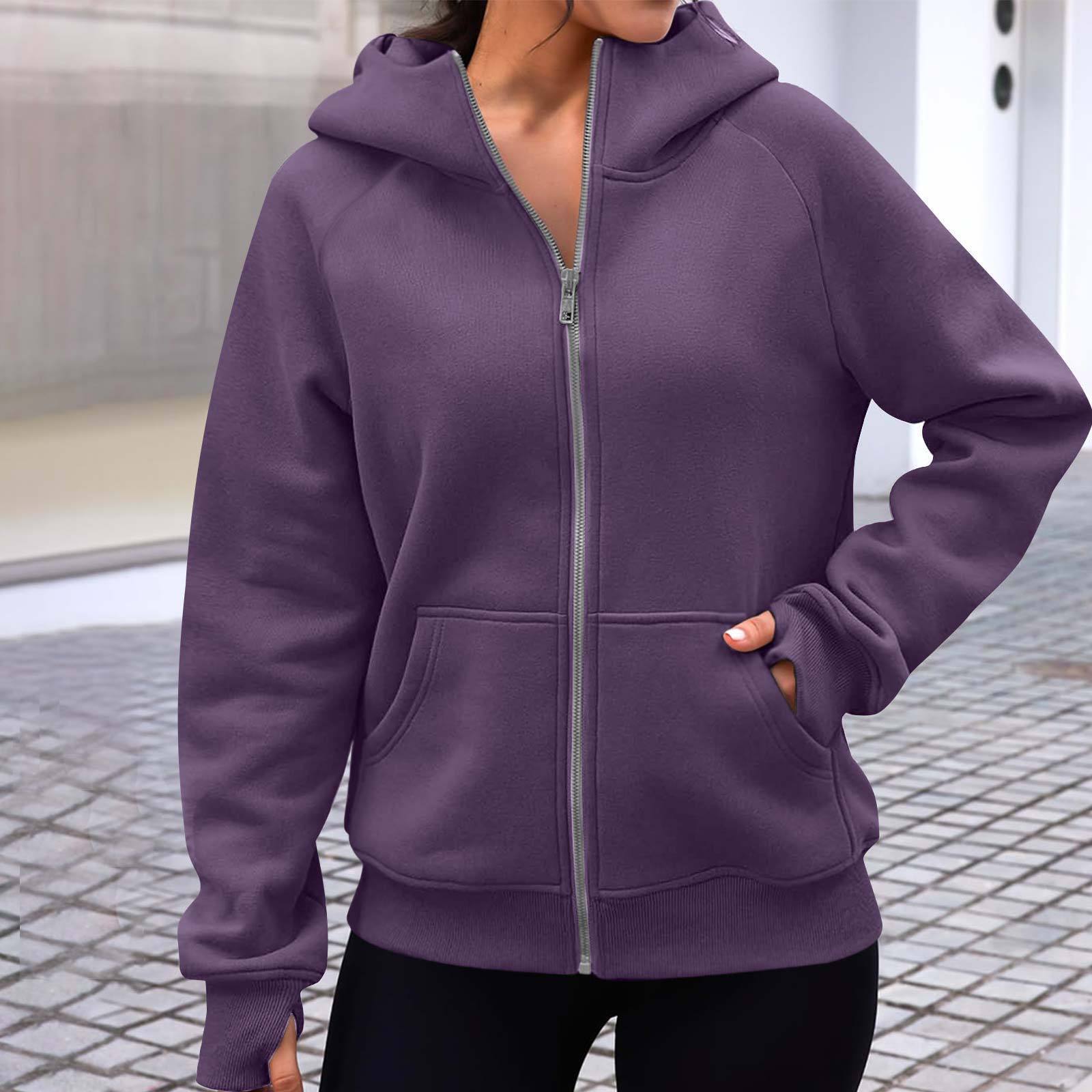 Damen gemütlicher und stilvoller Zip-Hoodie Sovae