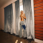 Damen Weit geschnittene Jeans mit einzigartigem Farbkontrast Sovae