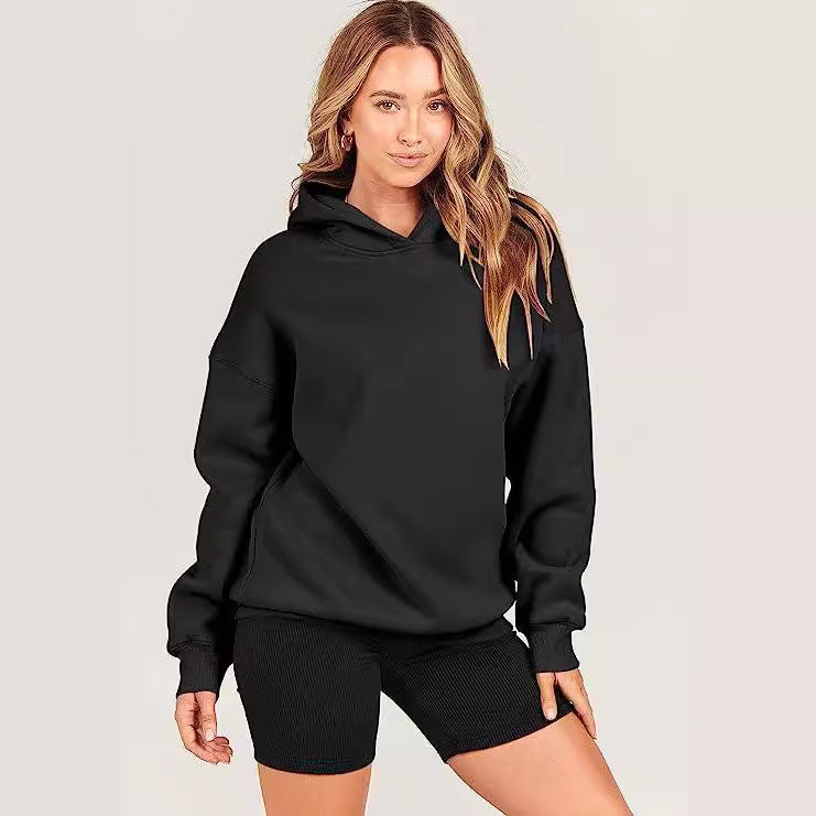 Damen Oversize Kapuzenpullover Sovae