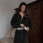 Damen Langer Rock aus hochwertigem Jersey mit elastischem Taillenband Sovae