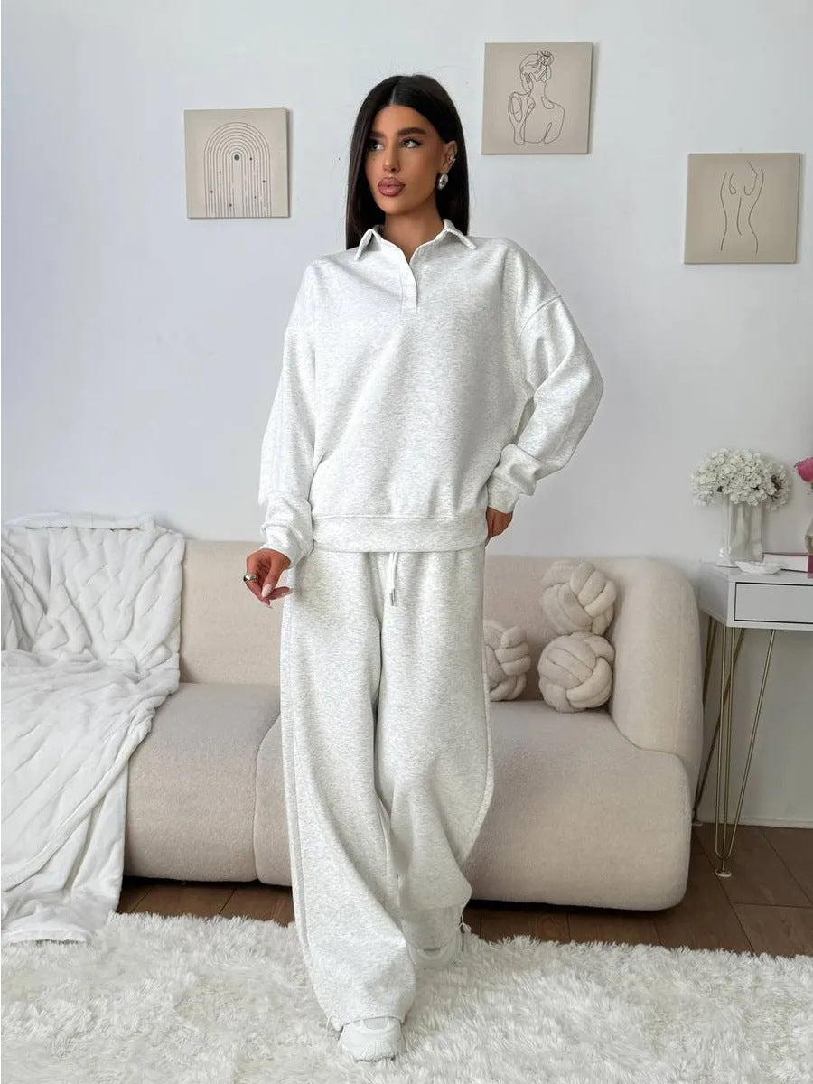 Damen Sportlicher Pullover mit weiten Hosen Sovae