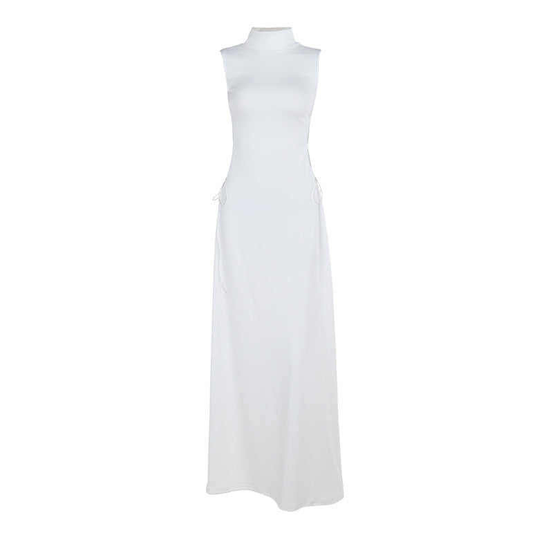 Damen Ärmelloses Cut-Out Abendkleid Sovae