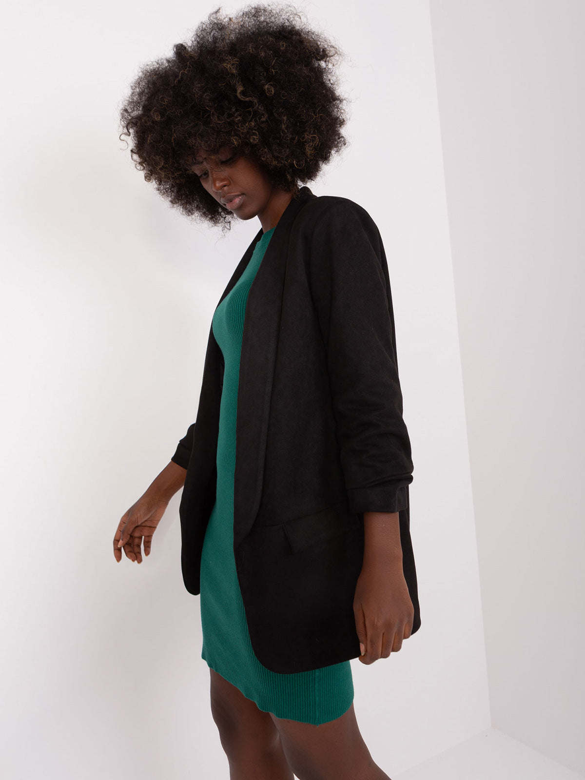 Damen lässiger Veloursblazer Sovae