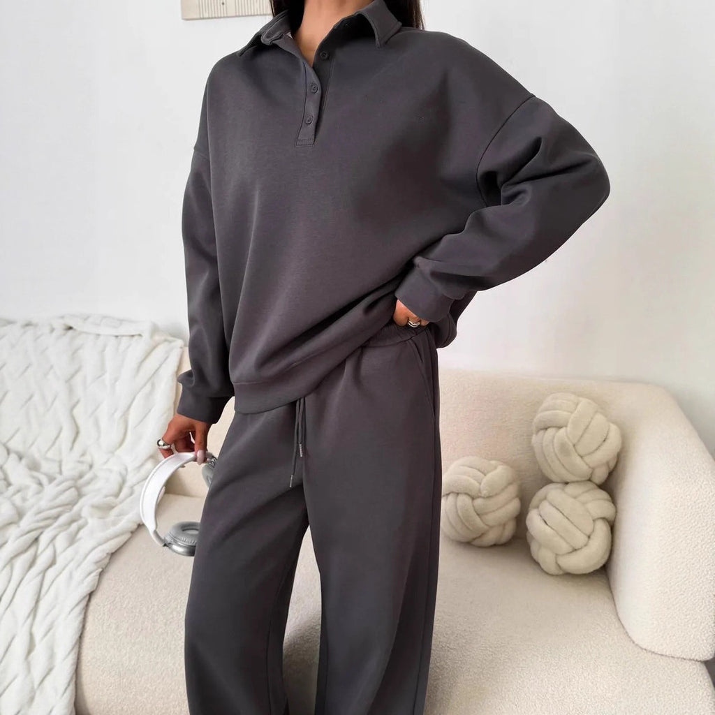 Damen Sportlicher Pullover mit weiten Hosen Sovae