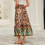 Damen Boho-Rock mit lässigen Rüschen Sovae