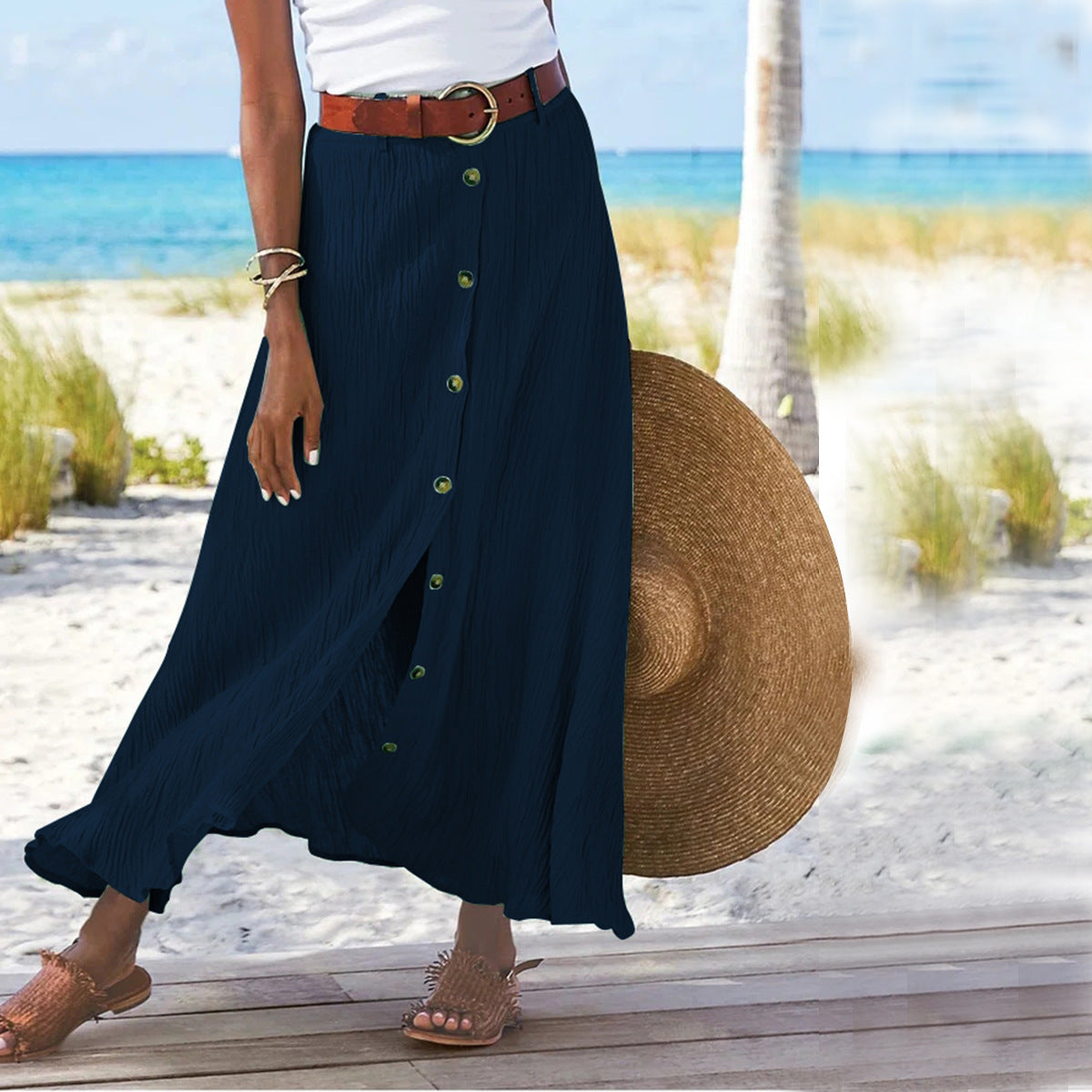 Damen Langer Maxi-Rock Sovae
