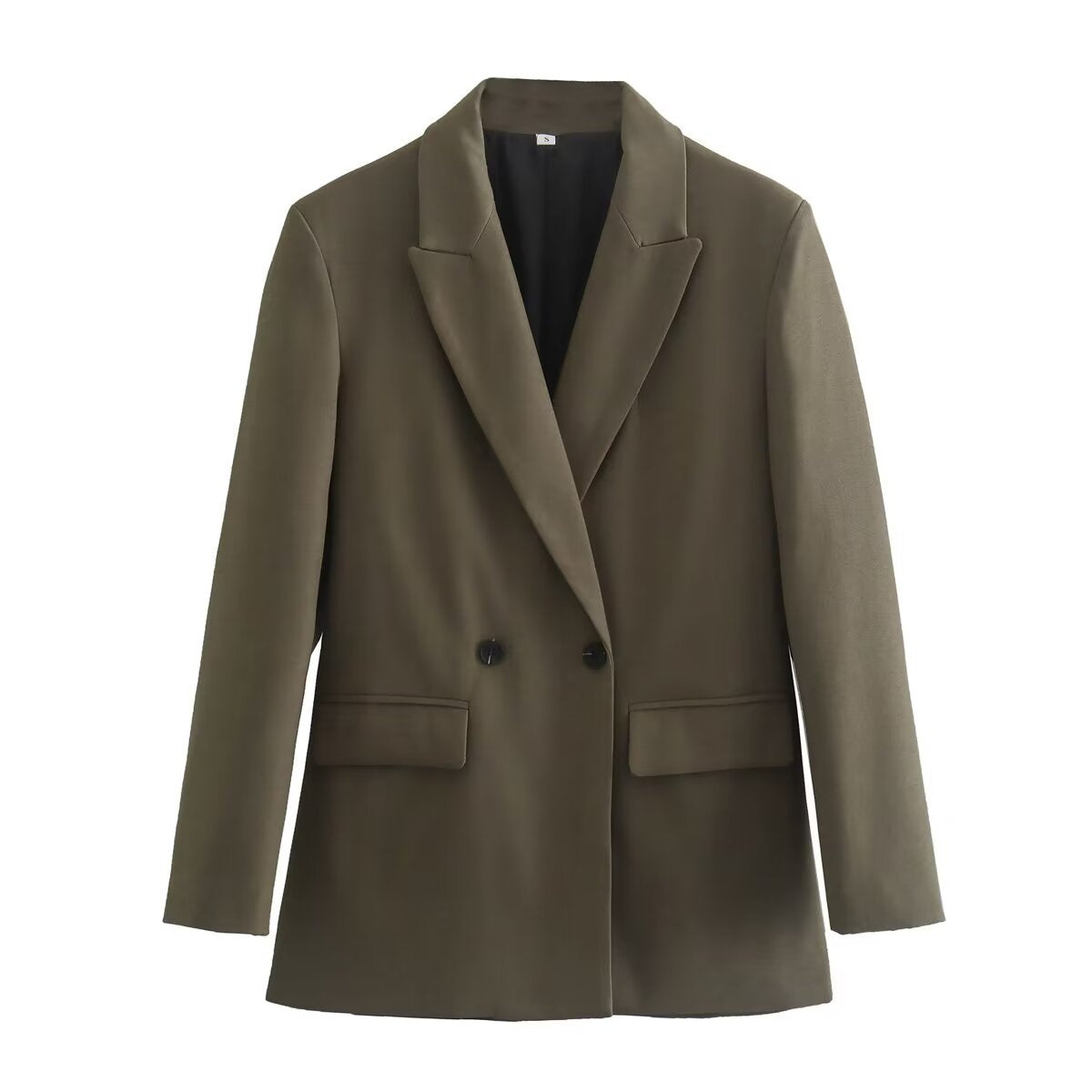 Damen elegante Doppelreiher-Blazerjacke mit stilvollem Schnitt Sovae