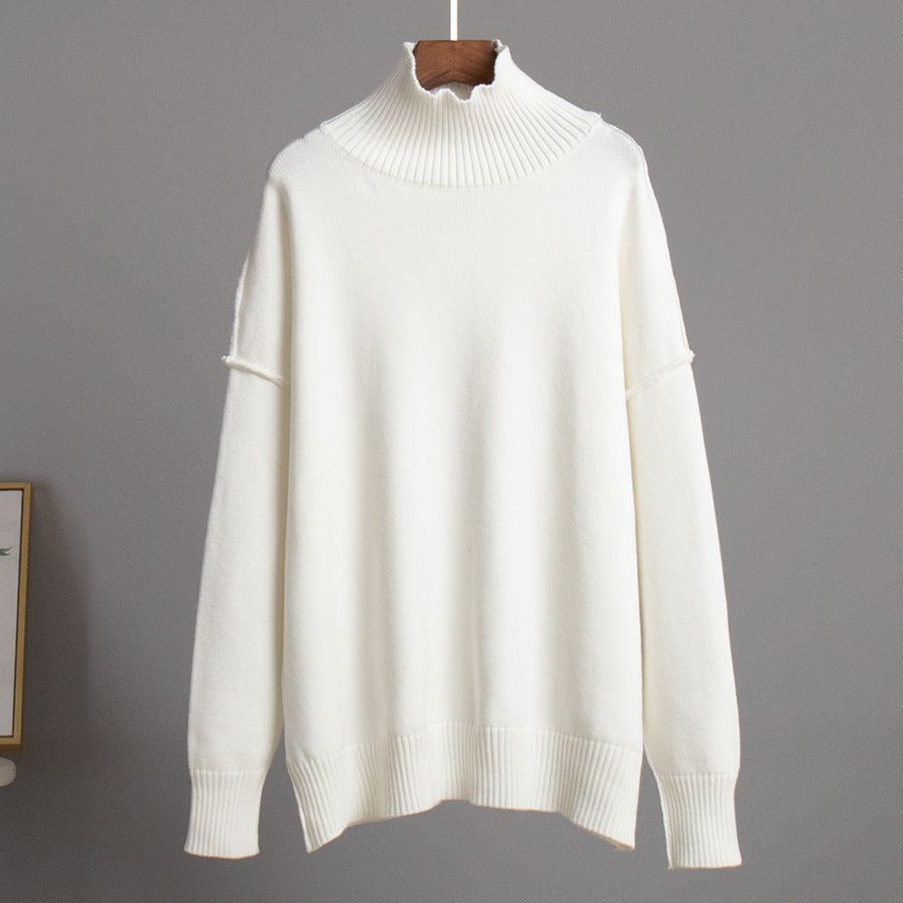Damen Modischer Rollkragenpullover Sovae