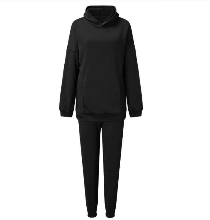 Damen komfortables Fleece-Lounge-Set mit hochgeschlossenem Kragen Sovae