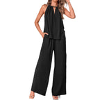 Damen Jumpsuit mit weitem Bein und schmalem Oberteil Sovae