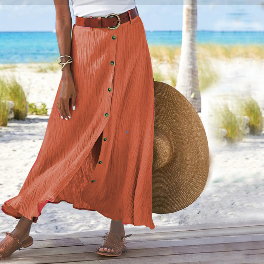 Damen Langer Maxi-Rock Sovae