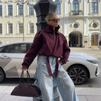 Damen Übergangsjacke mit modischem Stehkragen und praktischen Taschen Sovae