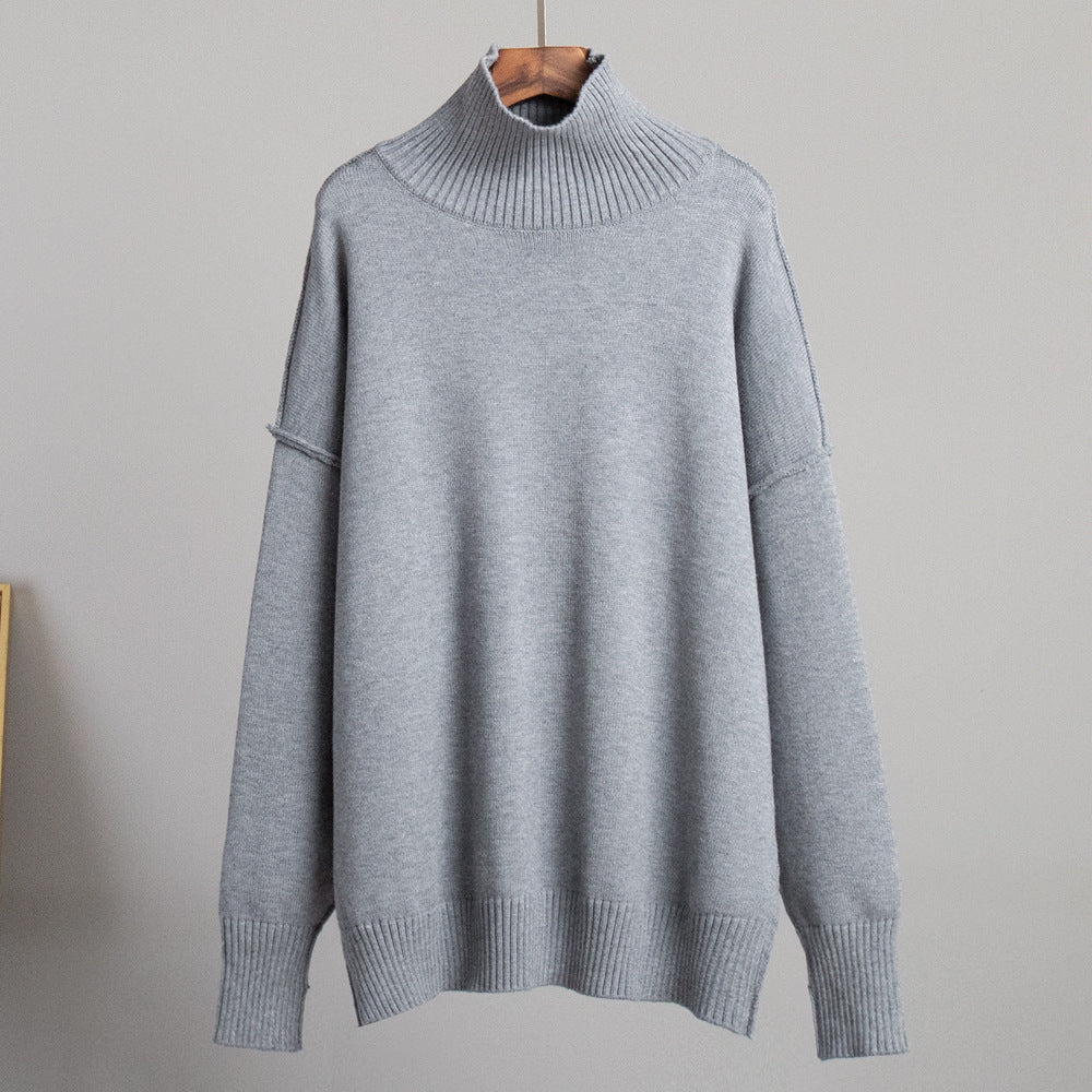 Damen Modischer Rollkragenpullover Sovae