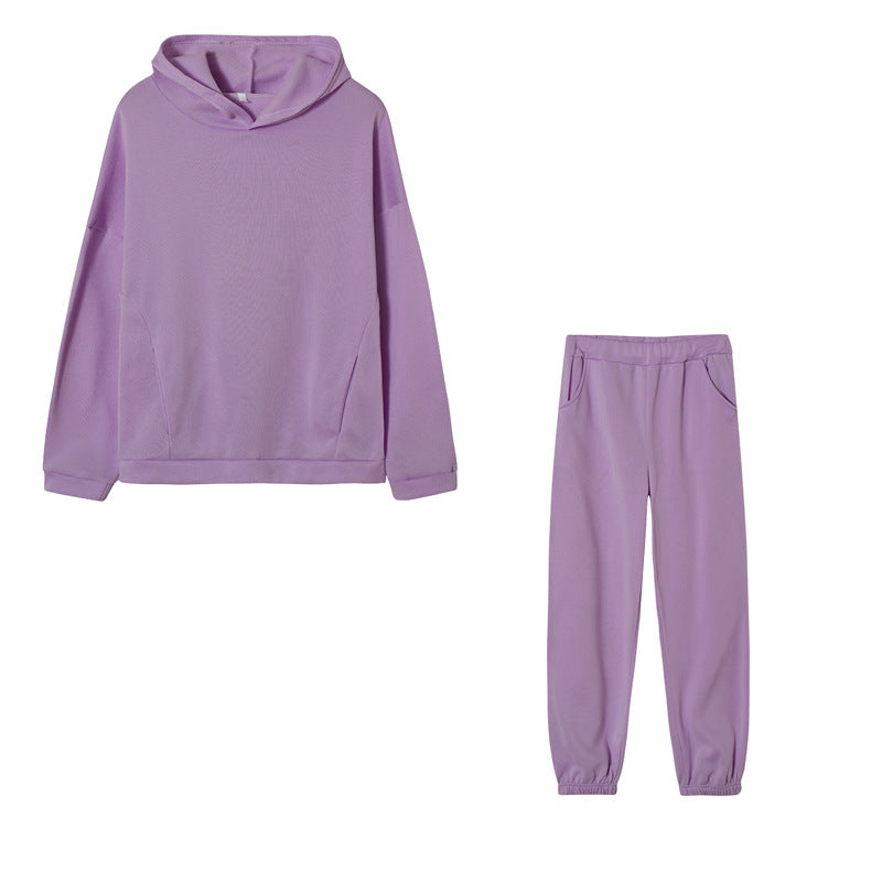 Damen Freizeit-Hoodie-Set mit elastischem Bund und praktischen Taschen Sovae