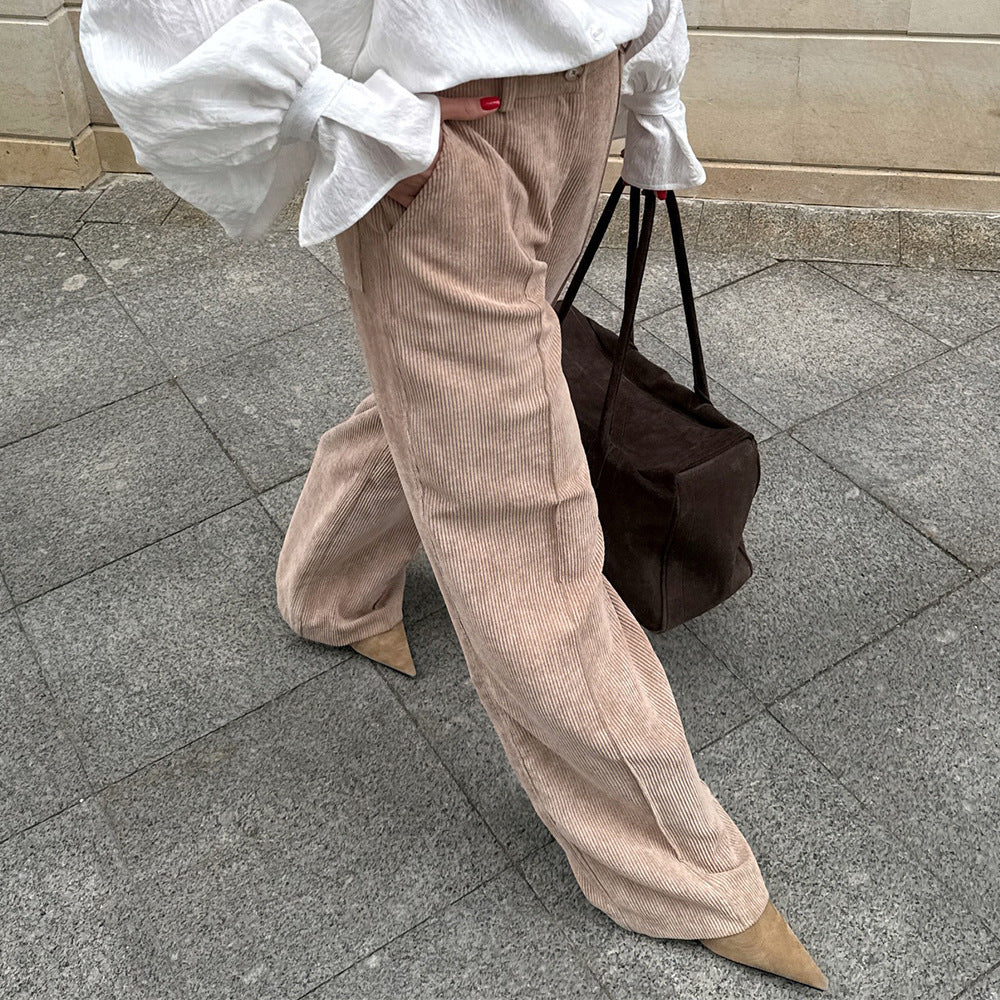Damen Weite Cordhose Sovae