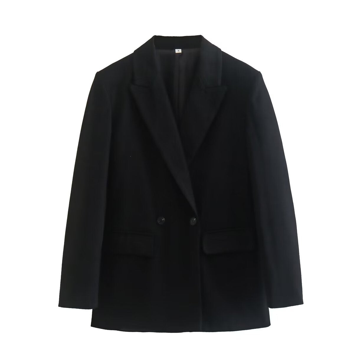 Damen elegante Doppelreiher-Blazerjacke mit stilvollem Schnitt Sovae