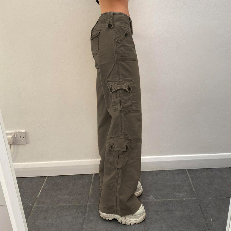 Damen Cargo-Hose mit praktischen Seitentaschen und lässigem Schnitt Sovae