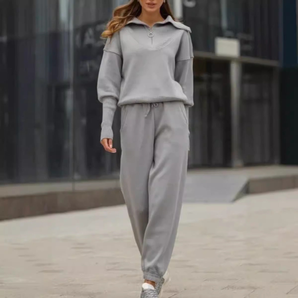 Damen sportlicher Hoodie- und Jogginganzug Sovae