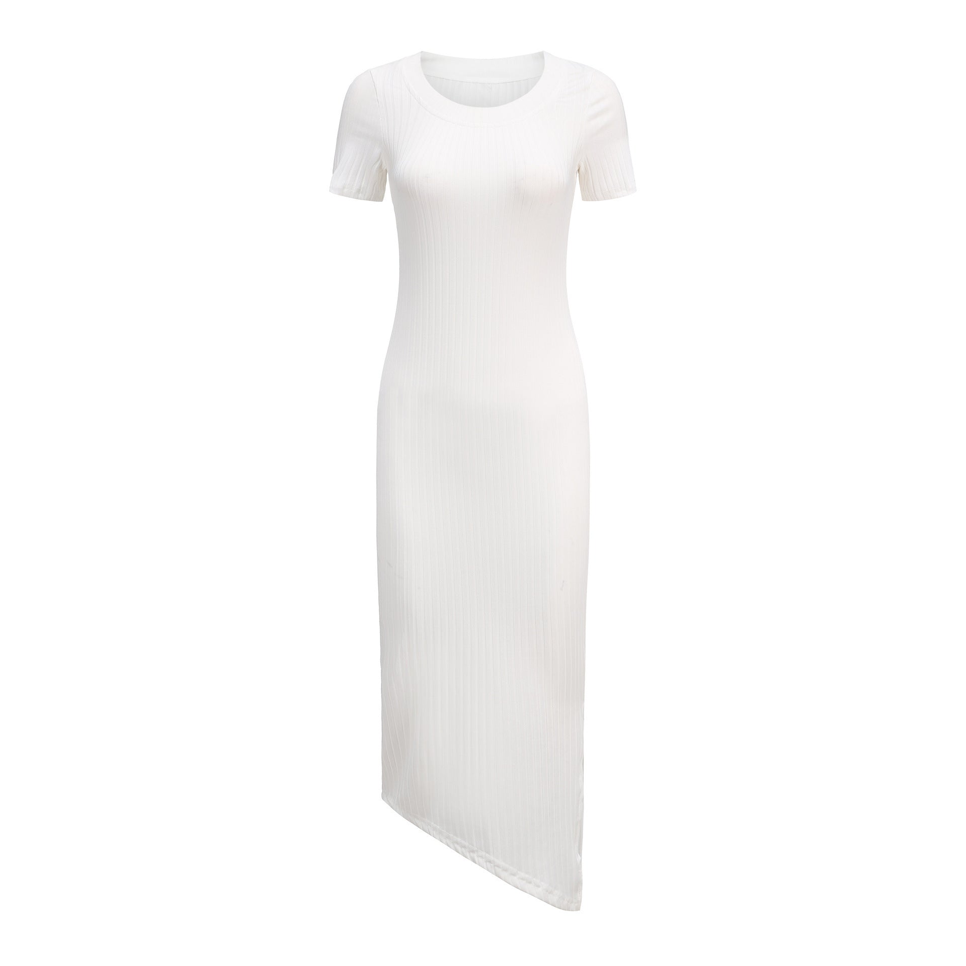 Damen Elegantes Maxikleid im Rippenstrickdesign Sovae