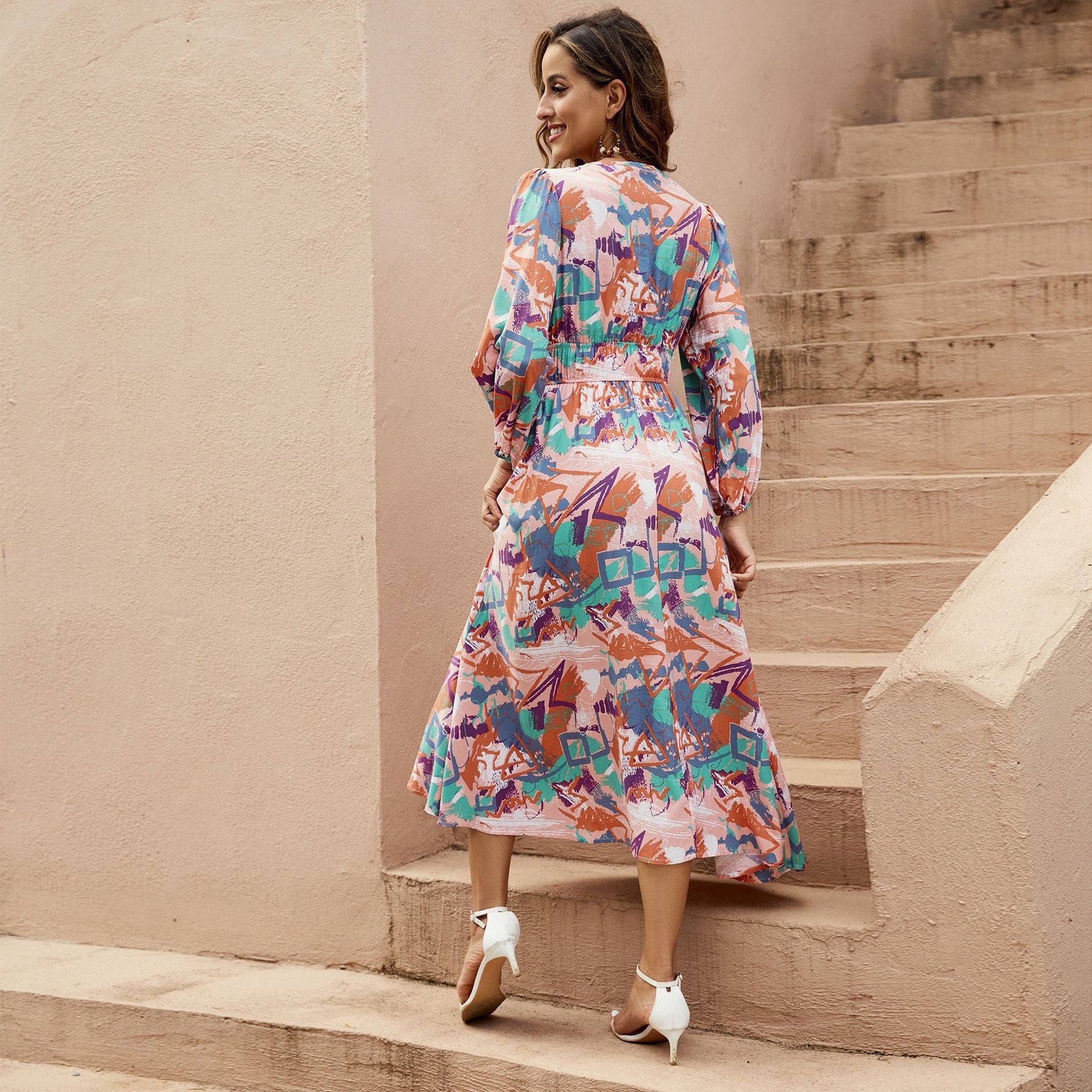Damen Maxikleid Sovae