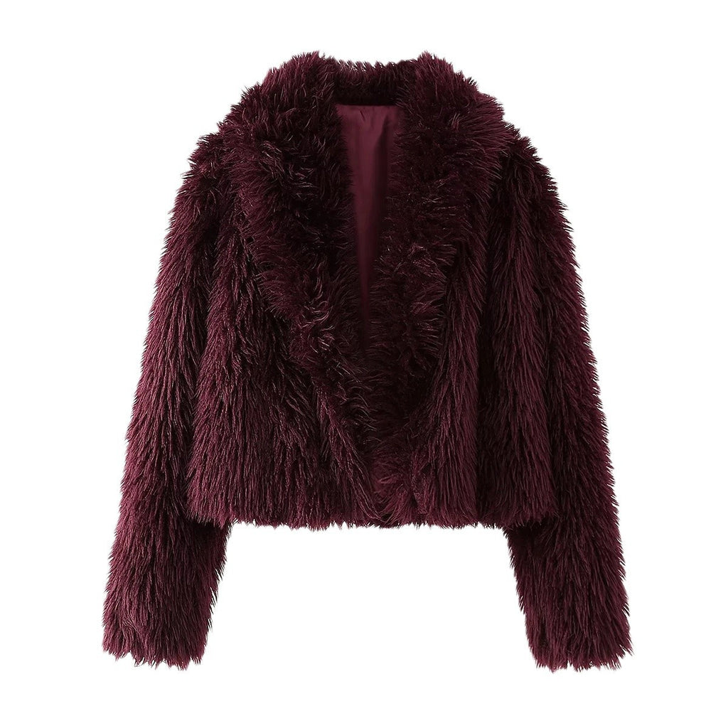 Damen Kuschelige Teddyjacke Sovae