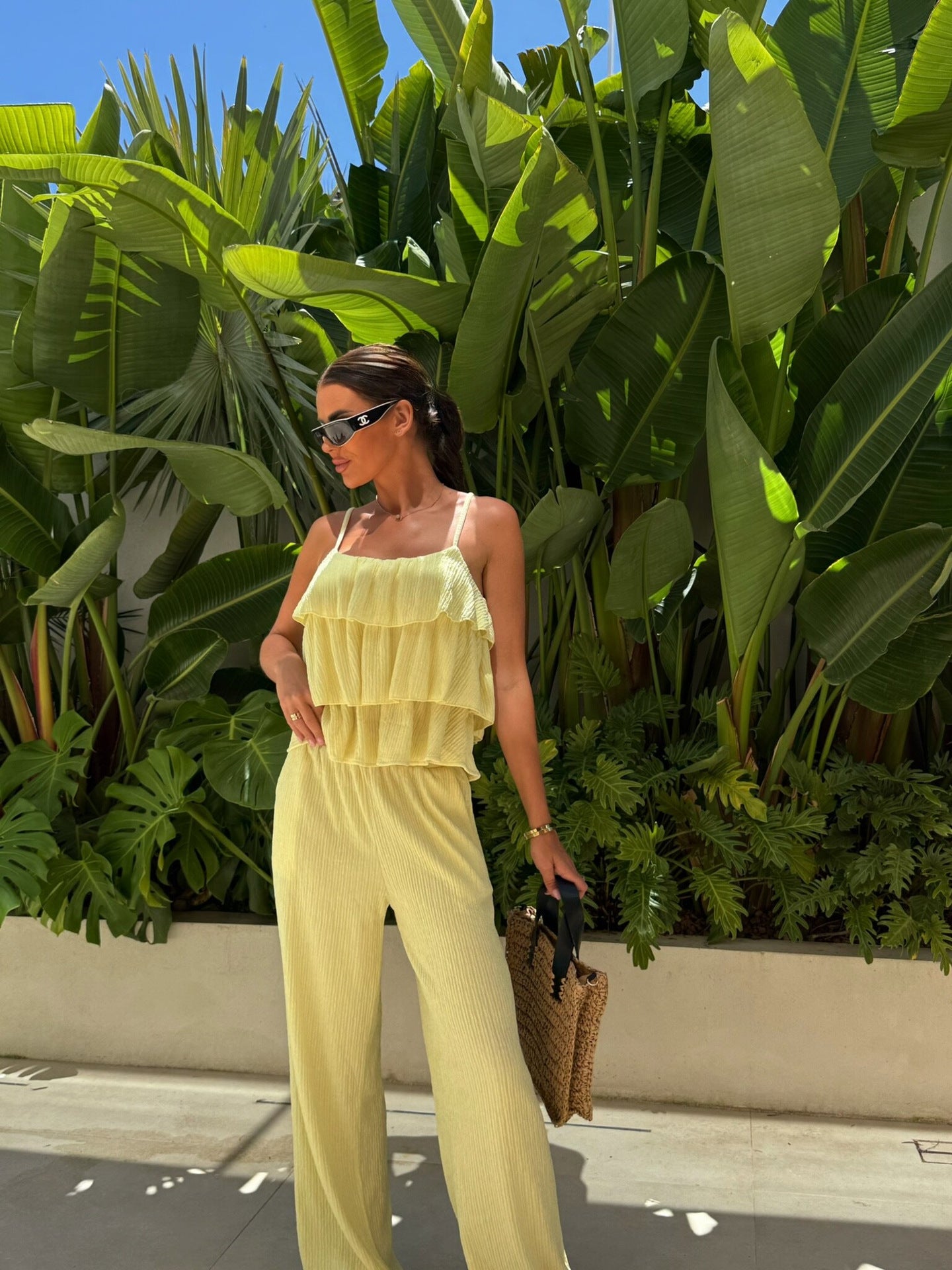 Damen lässiger Jumpsuit mit Schichten Sovae