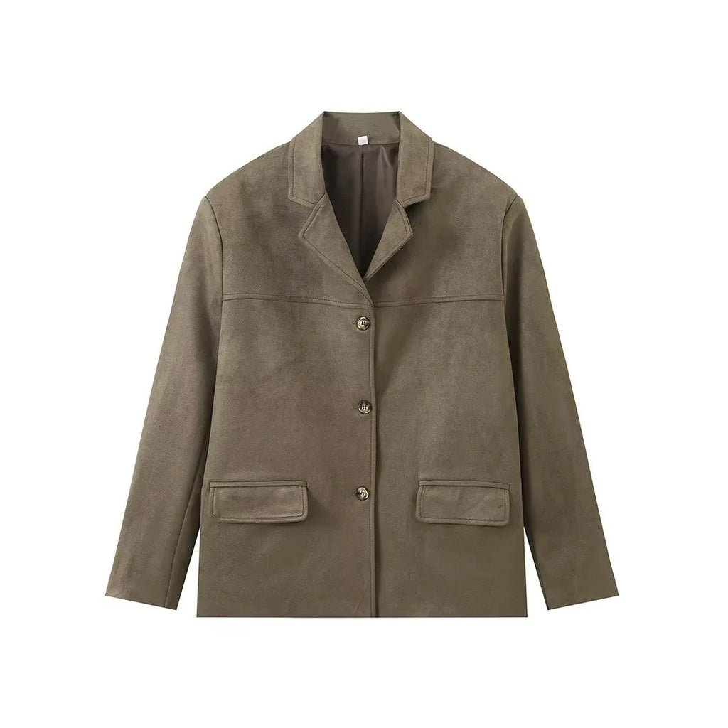 Damen Casual Blazerjacke aus hochwertigem Material Sovae