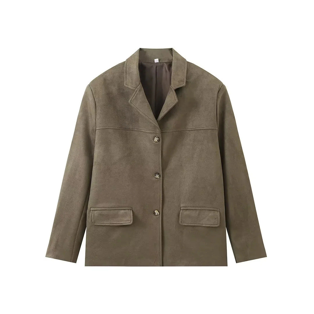 Damen Casual Blazerjacke aus hochwertigem Material Sovae