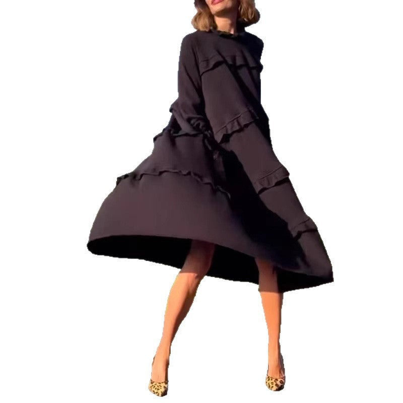 Damen Midikleid mit raffinierten Volantdetails Sovae