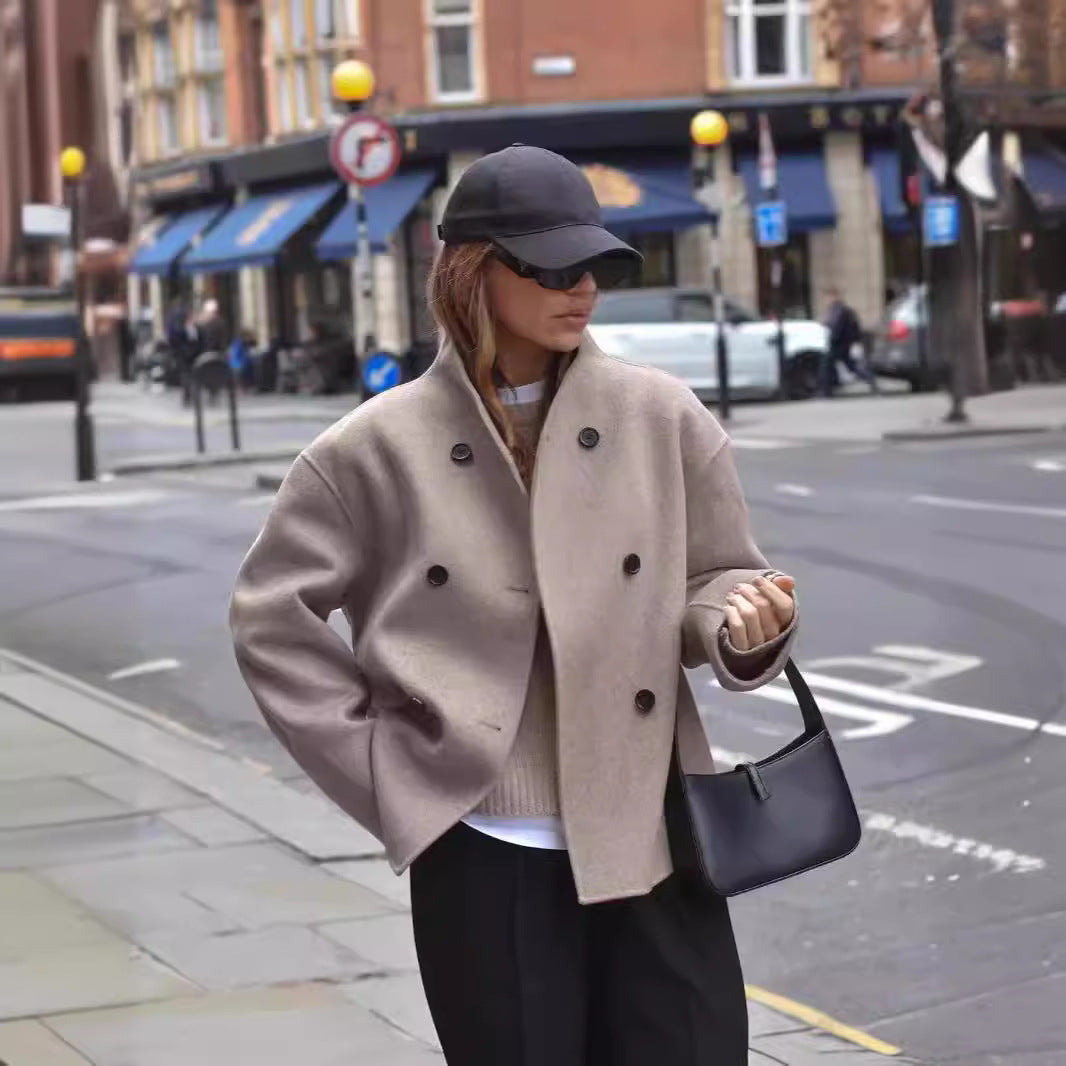 Damen modische oversized Jacke mit hochwertigem Schnitt Sovae