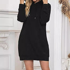 Damen Kapuzenkleid Sovae