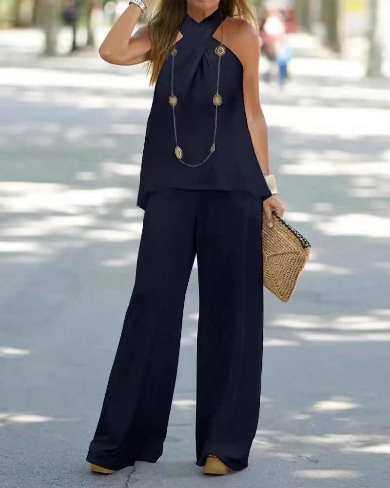 Damen eleganter Sommer-Jumpsuit Sovae