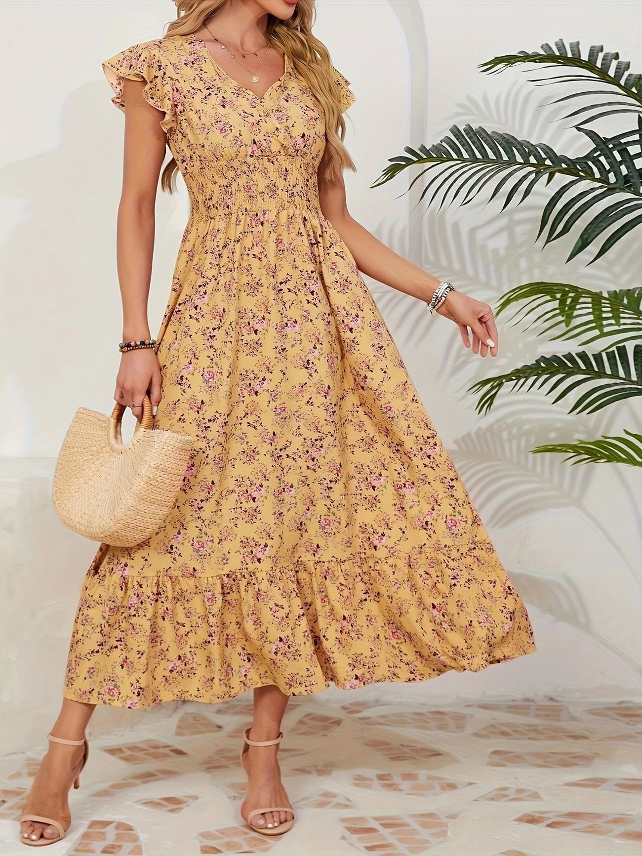 Damen Maxi-Kleid Sovae