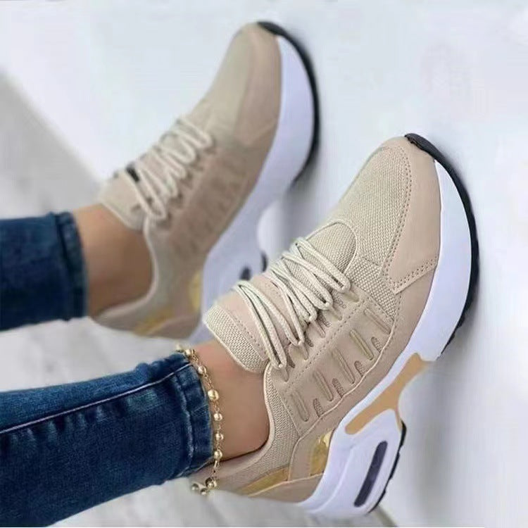 Damen Sportliche Lauf-Sneaker mit atmungsaktiver Mesh-Oberfläche und dämpfendem Sohlenprofil Sovae