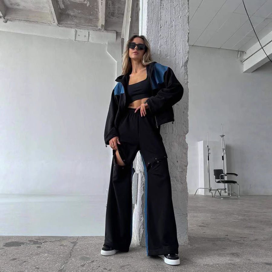 Damen Sportive Loungewear-Kombination mit funktionalen Details Sovae