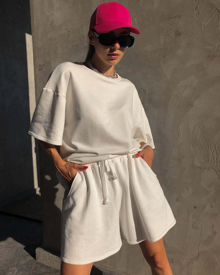 Damen Oversized Freizeitsport Set Sovae