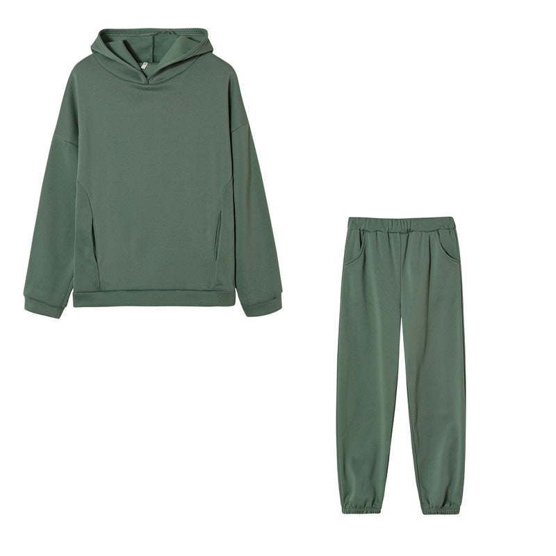 Damen Freizeit-Hoodie-Set mit elastischem Bund und praktischen Taschen Sovae