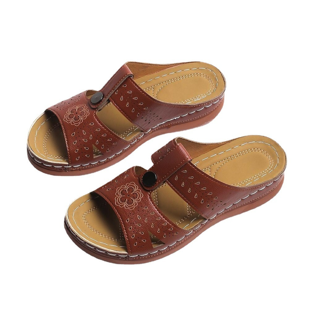 Damen Komfortable und elegante Clogs mit atmungsaktiven Perforationen und flexiblem Fußbett Sovae