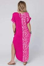 Damen lässiges Tierdruck Sommerkleid Sovae