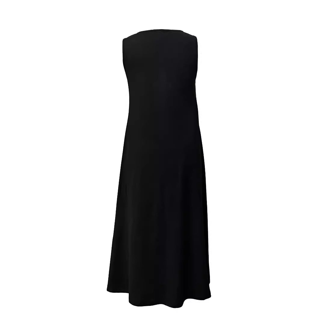 Damen lässiges Maxikleid mit großzügigen Taschen und elegantem Schnitt Sovae