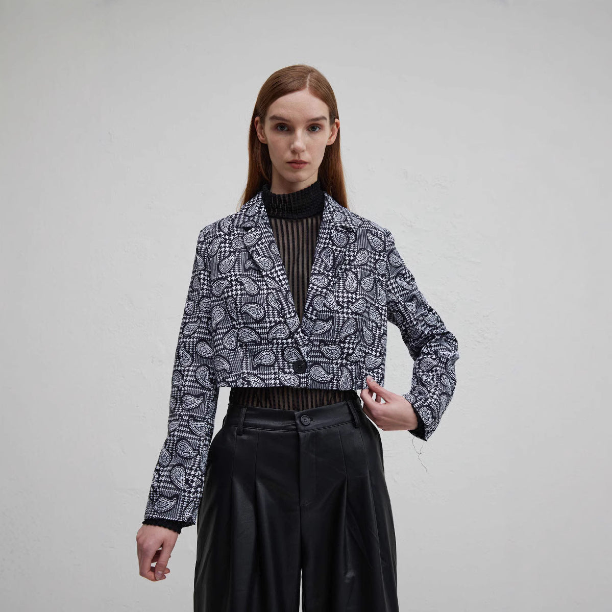 Damen modischer Jacquard Blazer Sovae