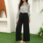 Damen weite Stoffhose Sovae