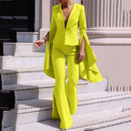 Damen Fließender Jumpsuit mit elegantem Cape Sovae