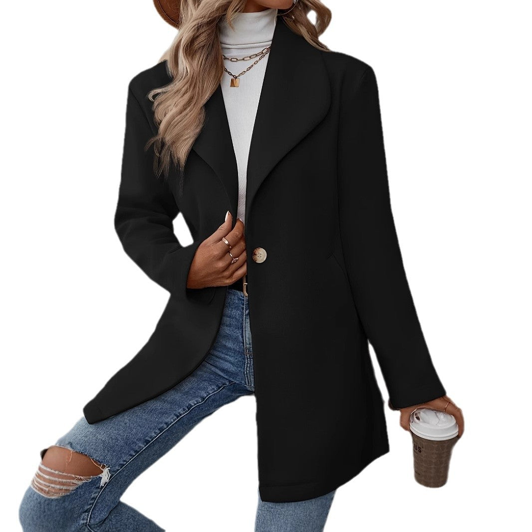 Damen Elegante offene Longjacke Sovae