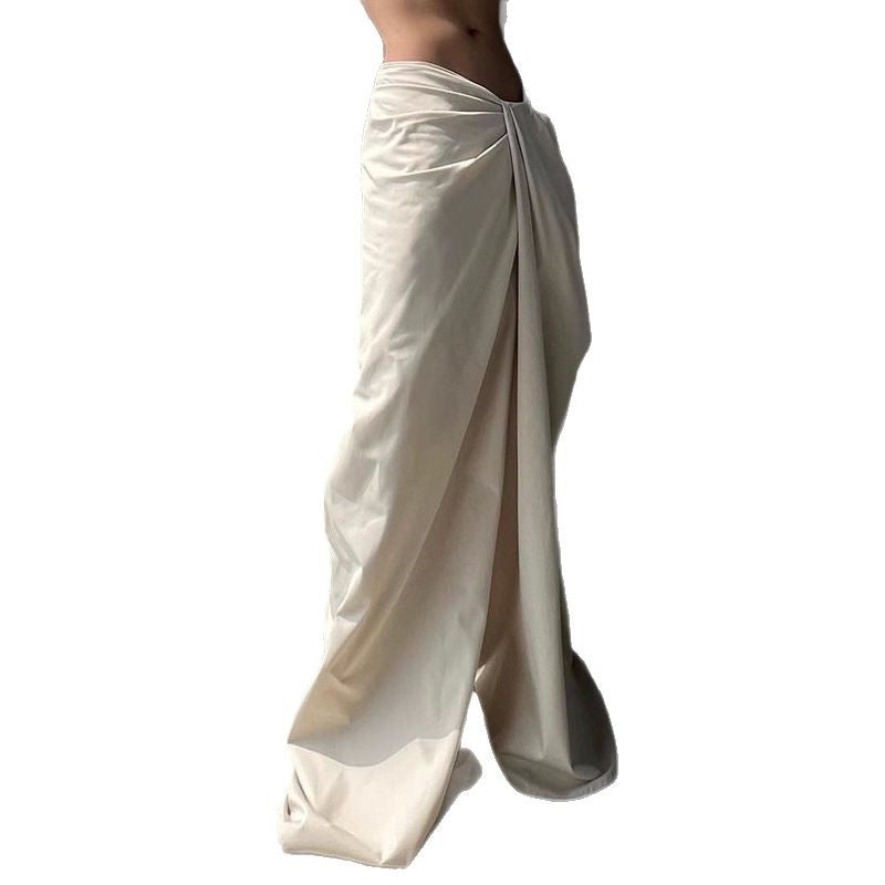 Damen Elegante Weite Hose mit innovativem Wickeldesign Sovae