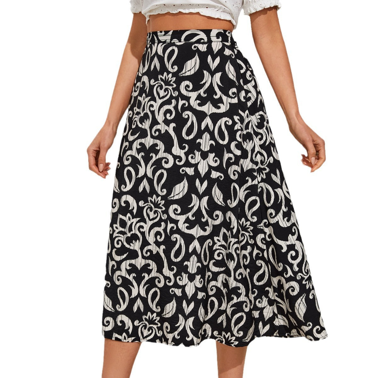 Damen Maxirock mit floralem Muster Sovae