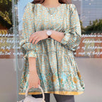 Damen elegante Bluse mit floralem Muster und mobiler Silhouette Sovae