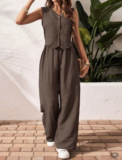 Damen Leichte und luftige Jumpsuit Sovae