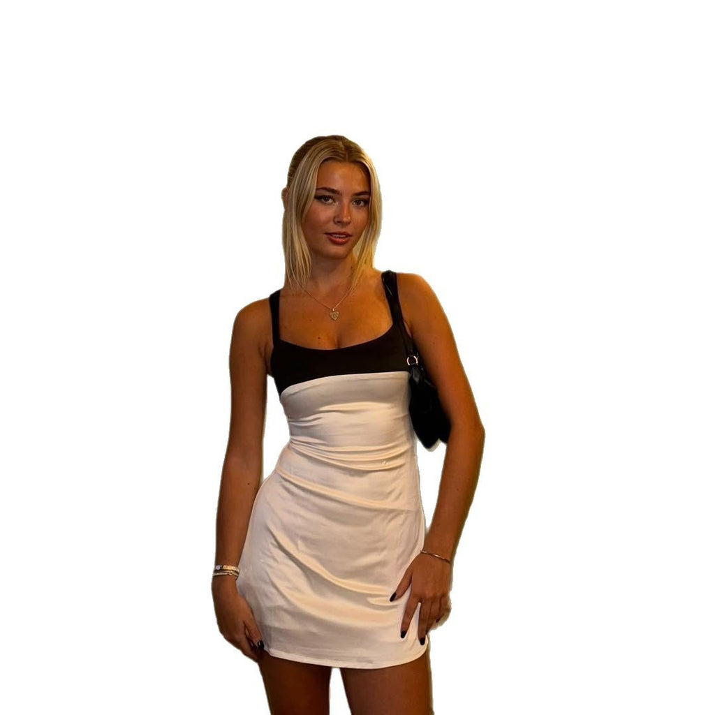 Damen Mini Kleid mit asymmetrischem Design Sovae